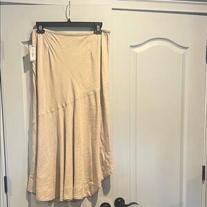 Chic Beige Asymmetrical Women's Skirt